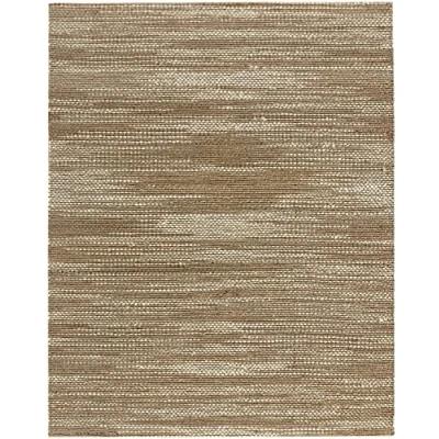 Abbildung von HAMID Juteteppich,Giralda Teppich 100% Natürliche Jutefaser Handgewebt, Weicher und Hohe Festigkeit, Wohnzimmer, Esszimmer, Schlafzimmer, Flurteppich Geädert (250x200cm)