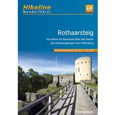 Abbildung von Fernwanderweg Rothaarsteig: Von Brilon im Sauerland über den Kamm des Rothaargebirges nach Dillenburg. 1:35000. 160 km (Hikeline /Wanderführer)
