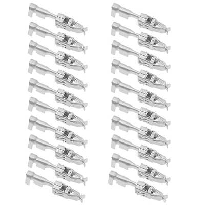 Abbildung von ECSiNG 50 Stück Verdrahtungs Crimp Reparatur Klemmenstifte Kompatibel mit VW, AUDI, Anschlussklemme N903352.04, 927771, 972774