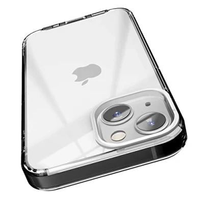 Abbildung von elago Hybrid Clear Case Kompatibel mit iPhone 13 Hülle (6,1&quot;), PC + TPU Technologie, Kristallklar, Stoßfester Bumper Schutzhülle, Ganzkörperschutz Handyhülle (Schwarz)