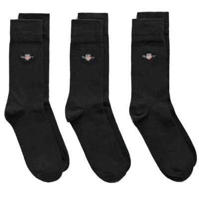 Abbildung von GANT Herren Shield 3 Pack Socken, Ebony Black, 43 45