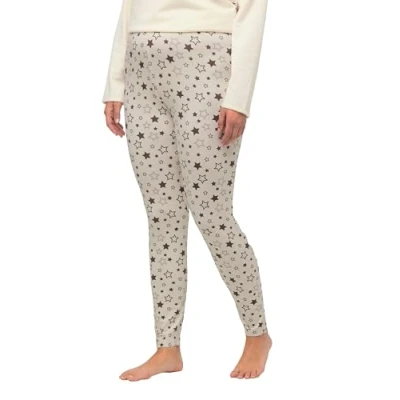 Abbildung von Ulla Popken Nachtwäsche Hose, Damen, Größe: 58/60, Kreide