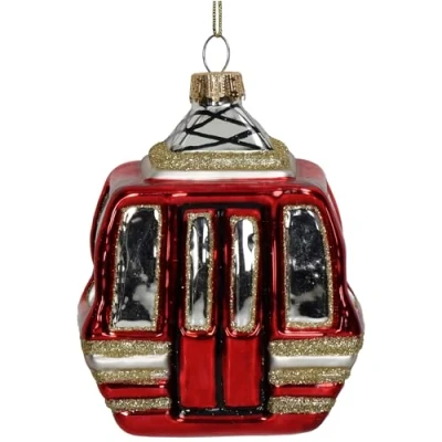 Abbildung von Ornament Skigondel Glas Rot 10.5cm HD Collection