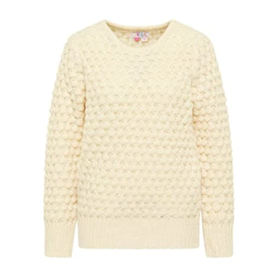 Abbildung von nascita Damen Strickpullover 19019564 NA03, Wollweiss, XS/S