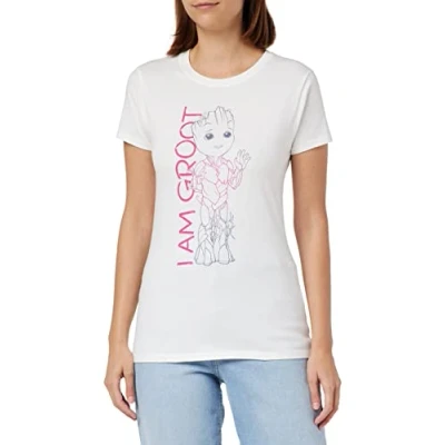 Abbildung von Marvel Damen womarcots033 T Shirt, weiß, M