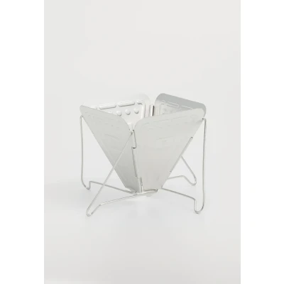 Abbildung von Snow Peak Zusammenklappbarer Kaffeetropfer, CS 113, Edelstahl, hergestellt in Japan, leicht, kompakt für Camping oder Rucksackreisen, Silber, 10,2 cm x 9,5