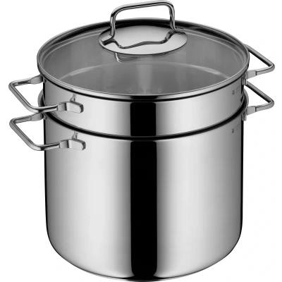 Abbildung von WMF Spaghettitopf, Cromargan Edelstahl Rostfrei 18/10, (1 tlg.), mit Siebeinsatz, Ø 24 cm, Induktion
