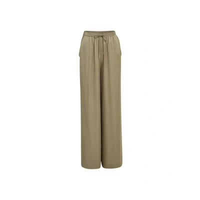 Abbildung von Minus Kamia High Waisted Breit Bein Hosen Damen In Beige Herbst Hose Größe 34