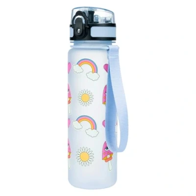Abbildung von Baagl Tritan Hippie 500 ML Trinkflasche für Kinder, Größe: One Size, Blau