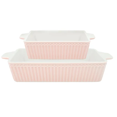 Abbildung von Greengate Alice Auflaufform pale pink klein Set2