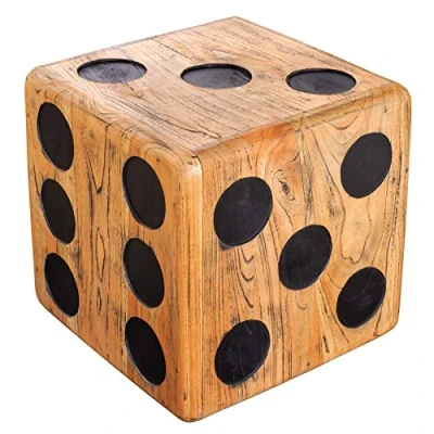 Abbildung von riess ambiente Beistelltisch CUBE 41cm natur (Einzelartikel, 1 St), Wohnzimmer · Massivholz Würfel Schlafzimmer Hocker