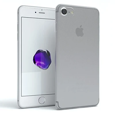 Abbildung von EAZY CASE Hülle kompatibel mit iPhone SE (2022/2020) / 8/7 Schutzhülle Silikon, matt &amp; Ultra dünn Slimcover, Handyhülle, Hülle/Soft Case, Silikonhülle, Backcover, Transparent