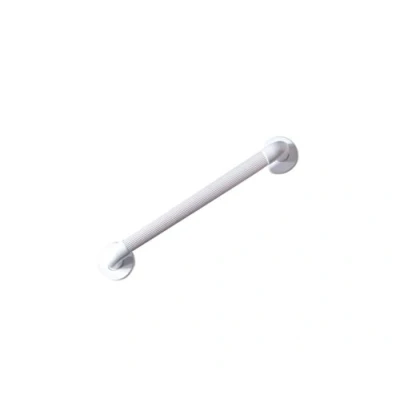 Abbildung von Homecraft Moulded Fluted Grab Rail 38cm, Textured White PVC, Bar with Ridges for Shower &amp; Bath, Disabled, Injured, or Post Op, Bathroom Safety, Balance Aid (Eligible VAT relief in the UK)