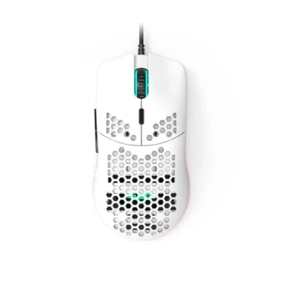 Abbildung von XZXWZX RGB Gaming Maus kabelgebunden, Honeycomb Shell Design Ultraleicht 11 Hintergrundbeleuchtung 7200 DPI, 6 programmierbare Tasten, 1.5m Empfängerkabel, USB Mau für PC/Mac/Laptop, weiß