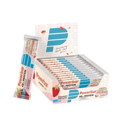 Abbildung von Powerbar 40% Protein Plus Crisp Strawberry White Choc 12x40g High Riegel
