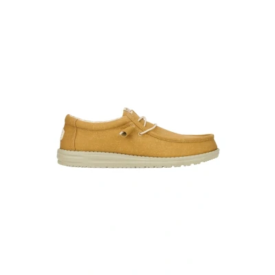 Abbildung von HEYDUDE Wally Stretch Canvas Zapatos Estilo Mocasín para Hombre, Cumin Brown/Stone Grey, 42