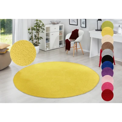 Abbildung von HANSE Home Teppich &quot;Fancy&quot;, rund, Kurzflor, Weich, Einfarbig, Wohnzimmer, Schlafzimmer, Esszimmer