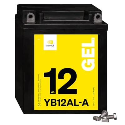 Abbildung von Denagi 51213 GEL YB12AL A Motorradbatterie 12V 12Ah, wartungsfrei versiegelt vorgeladen