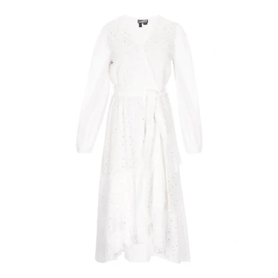 Abbildung von Dreimaster Maxikleid, Damen, Größe: 36, White