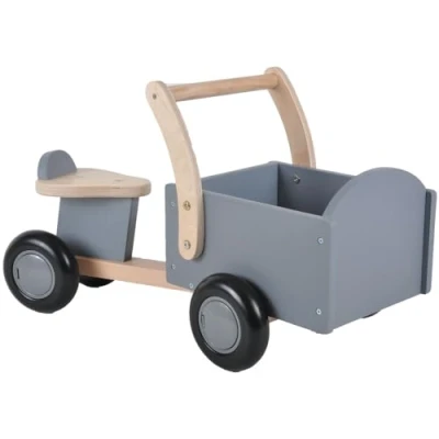 Abbildung von Bandits &amp; Angels Rutschauto mit Transportkiste kleiner Flitzer Grau