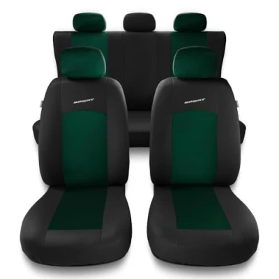 Abbildung von Mossa Universal Sitzbezüge Auto kompatibel mit Honda Civic VI, VII, VIII, IX, X (1995 2021) Autositzbezüge Schonbezüge für Autositze S GR