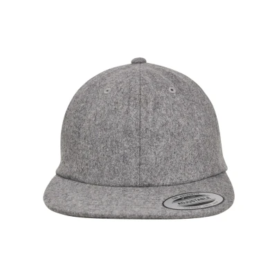 Abbildung von Flexfit Snapback Melton Cap, Größe: One Size, Grey