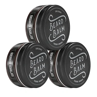 Abbildung von Charlemagne Bart Glätter (50 ml) Bartpflege für Männer Made in Germany Beard Balm Bartwachs Nicht Fettend Balsam Bartwichse Bartcreme Starker Halt