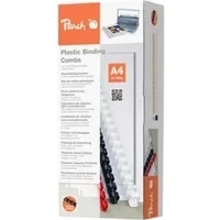 Abbildung von Peach Plastikbinderücken A4 12mm 95 Blatt 100 Stück schwarz PB412 02