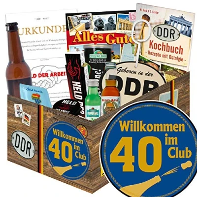 Abbildung von Wilkommen im Club 40 ++ DDR Männer Geschenkidee Geschenke Geburtstag