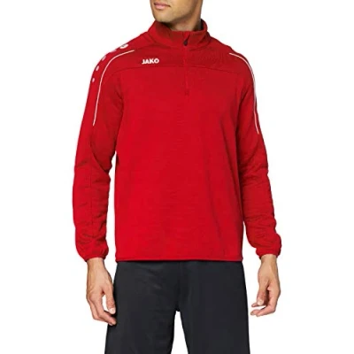 Abbildung von JAKO Classico ZIP Sweatshirt, Herren, Größe: Large, Rotweiss
