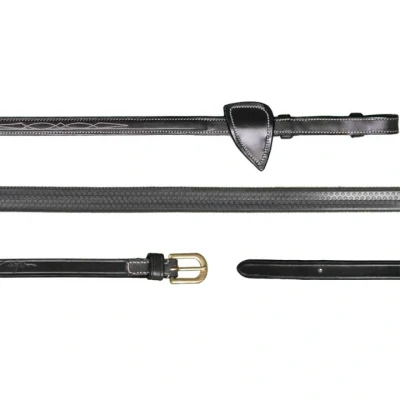 Abbildung von Dyon Zügel Rubber 1/2 Schwarz Warmblut