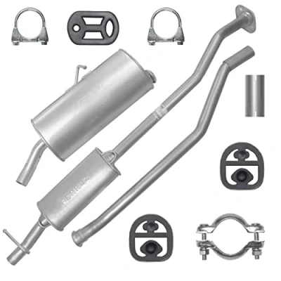 Abbildung von Auspuffanlage Schalldämpferset Auspuff für Citroen Berlingo 1 I Peugeot Partner 1.1i 1.4i 1.6i