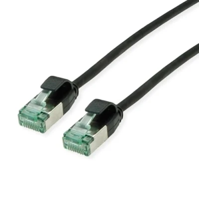 Abbildung von ROLINE RM U/FTP DataCenter Patchkabel Kat.6A (Class EA), Slim, schwarz, 5 m