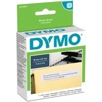 Abbildung von Dymo etiketten 500 stück 5,1cm x 1,9 cm weiß selbstklebend S0722550