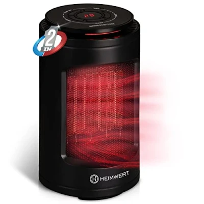 Abbildung von HEIMWERT Infrarotstrahler Heizlüfter 1200Watt Schnellheizer Heizer, 1200 W