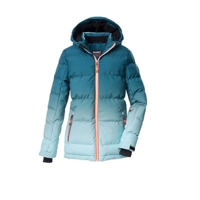 Abbildung von killtec Mädchen Skijacke/Ski Steppjacke mit Kapuze und Schneefang KSW 330 GRLS SKI QLTD JCKT, peppermint, 140, 42469 000
