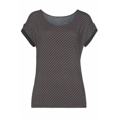 Abbildung von Lascana Tshirt print, Damen, Größe: 32/34, Navy