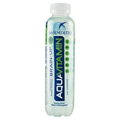 Abbildung von 24x San Benedetto Aquavitamin Brain up wasser mit KIWI, APFEL UND GRANATAPFEL PET Flasche 40cl