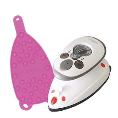 Abbildung von Phönix Reise Dampfbügeleisen inkl. Reisebügeleisen Ablage (Pink)