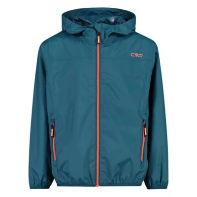 Abbildung von CMP Kinder Regenjacke mit fester Kapuze, Bluesteel, 152