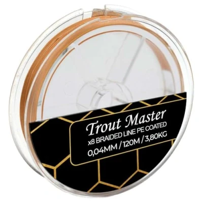 Abbildung von Spro Trout Master Fine Gold X8 PE Geflochtene Schnur (120m) 0.04mm