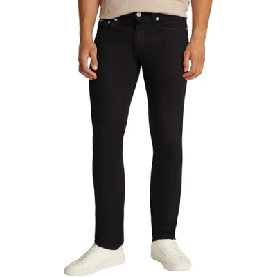 Abbildung von Calvin Klein Herren Jeans Hose Slim Fit mit Stretch ,Denim Schwarz ,33W / 32L