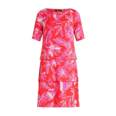 Abbildung von Betty Barclay Korte Mouwen Freizeitkleid, Damen, Größe: 38, Red purple