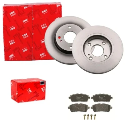 Abbildung von TRW Bremsscheiben 258mm + Beläge vorne passend für Fiesta 6 VI MK6