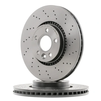 Abbildung von BREMBO XTRA LINE 09.A426.1X Bremsscheibe 316 28 5 gelocht/innenbel. beschichtet hochgekohlt VOLVO: S80 II, V60 I, V70 3, FORD: S Max Mk1