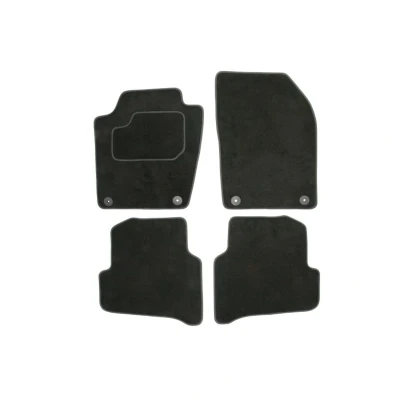 Abbildung von MAMMOOTH A041 SKO41 PRM 01 Fußmattensatz Textil vorne und hinten 4 schwarz Maßgefertigt SKODA: Fabia III Kombi, Schrägheck