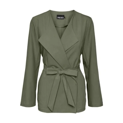 Abbildung von Pieces Pcbosella TIE Blazer, Damen, Größe: Large, Deep lichen green