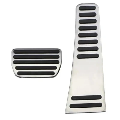 Abbildung von Bremse Pedalkappen Für Volvo XC60 XC90 S90 V90 2018 2022 Accelerator Kraftstoff Fuß Rest Pedal Abdeckung Edelstahl Auto Pedale Pedale(AT without Rest)