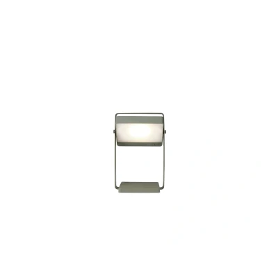 Abbildung von LED Solar Tischlampe Saulio, olivgrün, IP44, Alu, USB, Akku