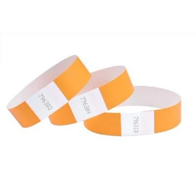 Abbildung von CINTAPUNTO Einlassbändchen Papier Eintrittsbänder Party/Festival/Club Bändchen Einlass und Eintritt Armband für Veranstaltungen Party Bänder, Club Armbänder 500 Stück Neon Orange